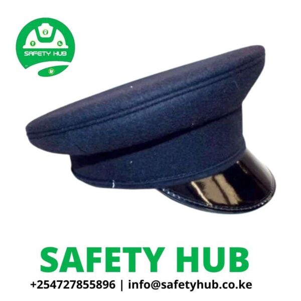 Black Cotton Security Guard Caps