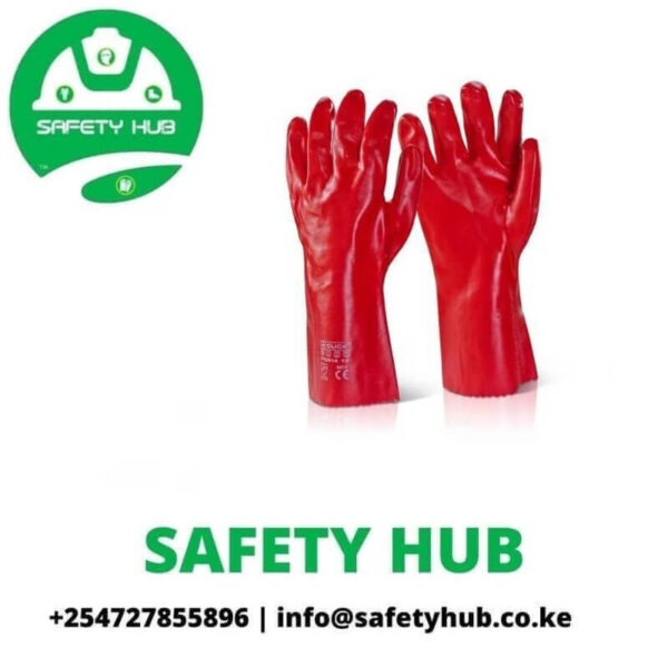 Red PVC gloves Kenya