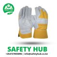 Safety leather gloves