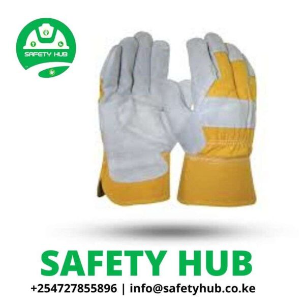 Safety leather gloves