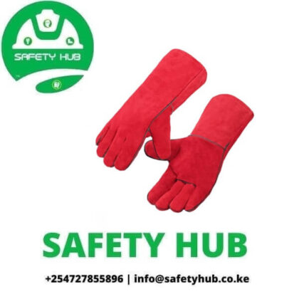 Welders safety leather gloves