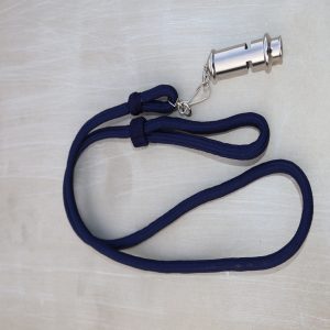 Security guard lanyards and whistles