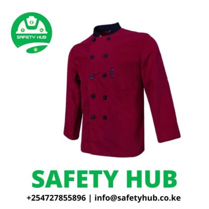 Maroon chef jacket