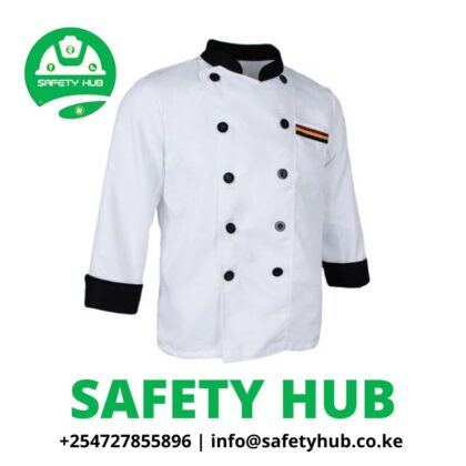 white cotton chef jacket