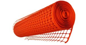 Orange HDPE construction nets