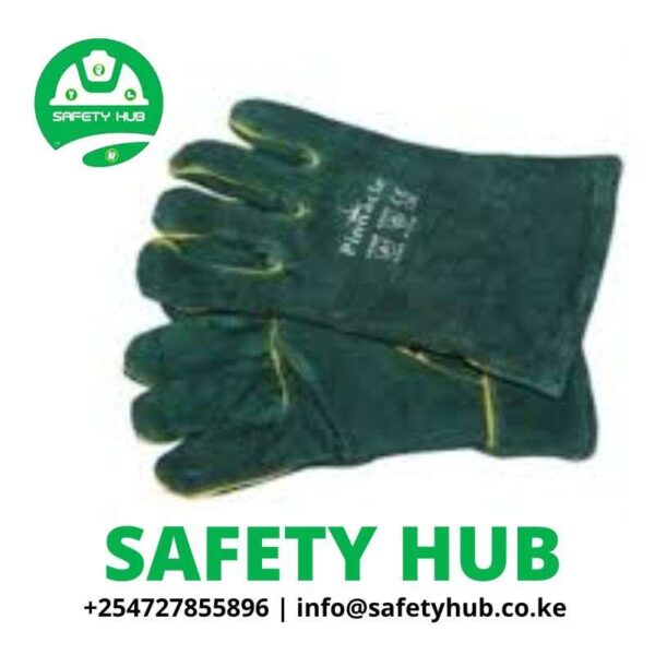 Wrist length Welding leather glove