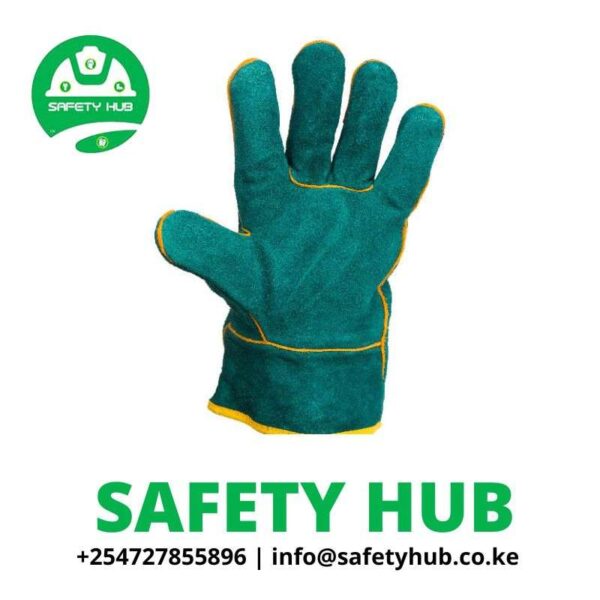 Wrist length Welding leather glove