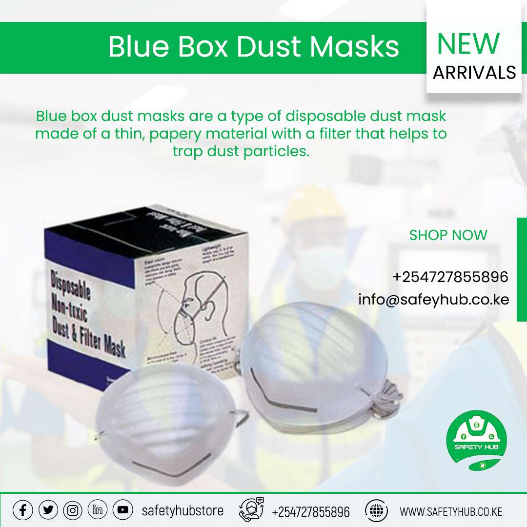 Blue box dust masks 