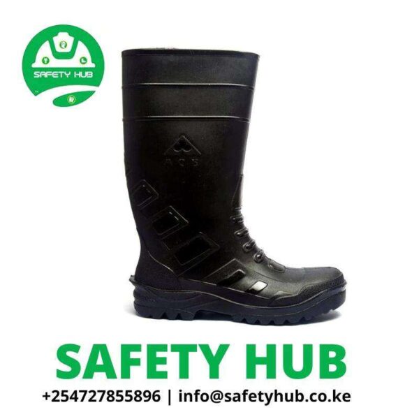 black ace steel toe gumboots