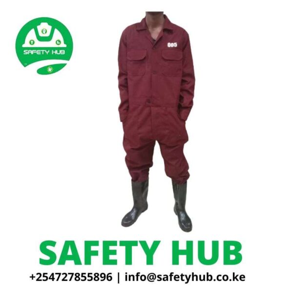 Maroon Safety Overall