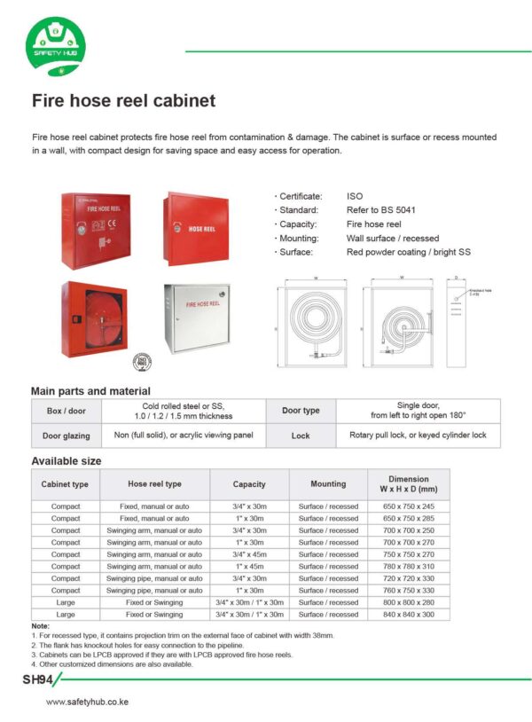 hose reel cabinet