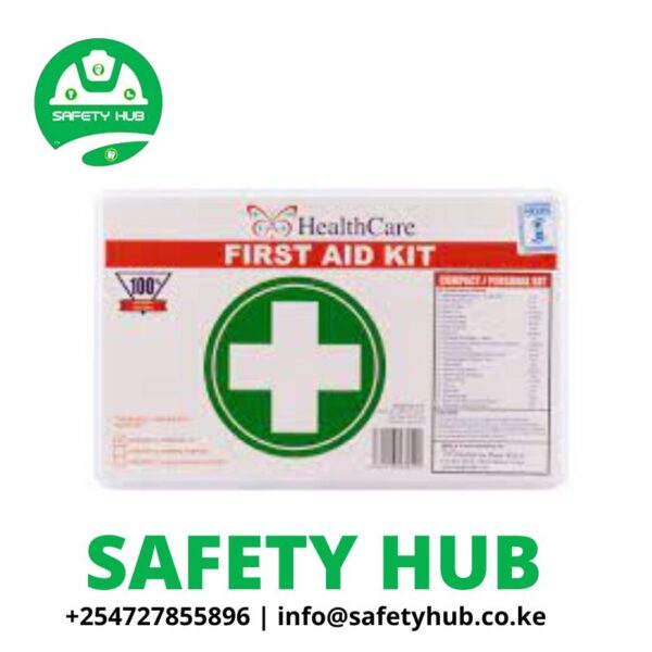 White Medium First Aid Box