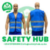 Blue Zipped Reflector Vest