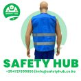 Blue Zipped Reflector Vest