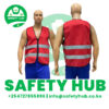 Red Reflector Vests with a Zipper