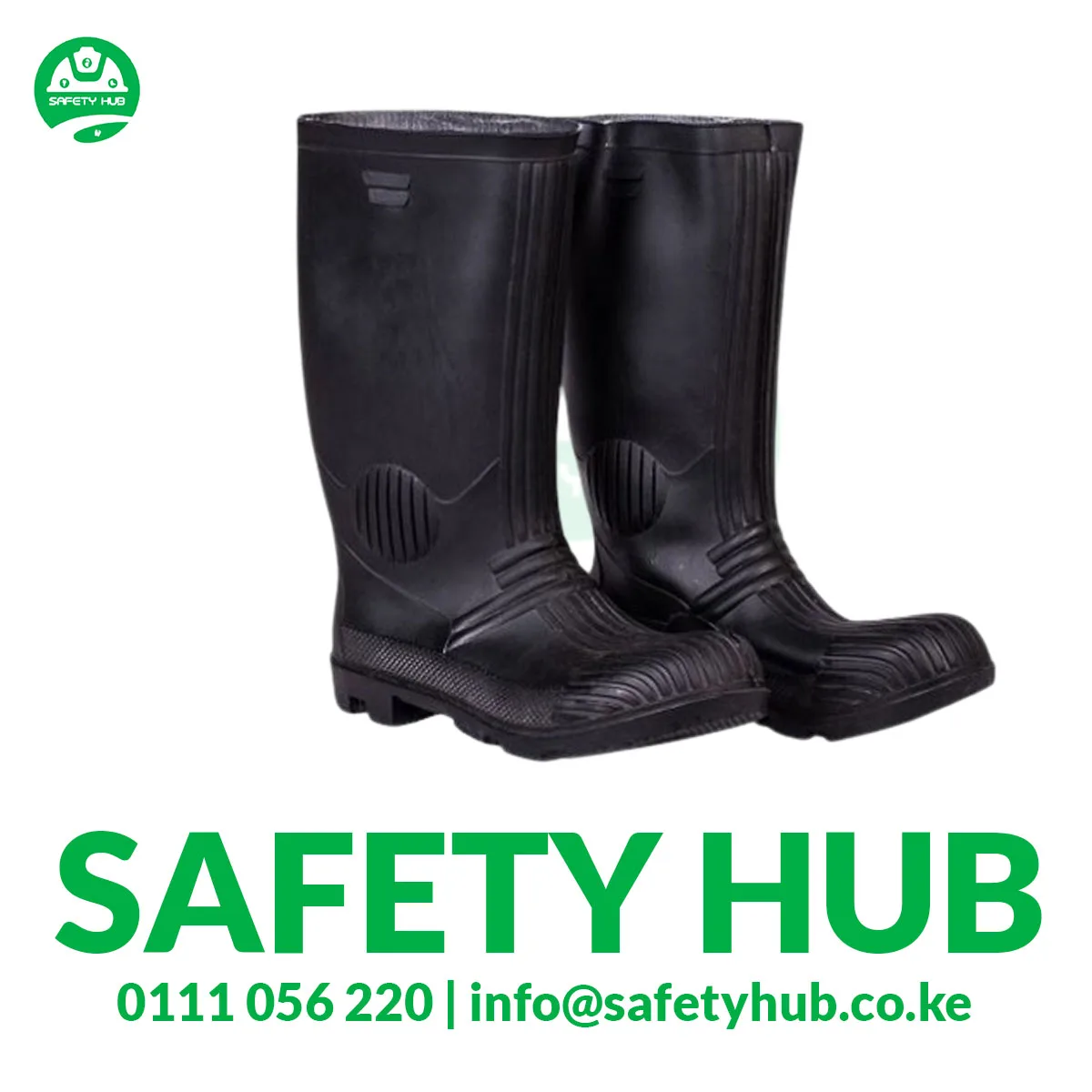 CP Industrial Black Gumboots