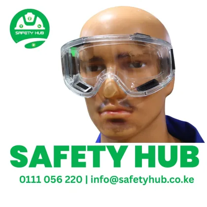 vaultex Safety goggles worn by a construction worker at work place