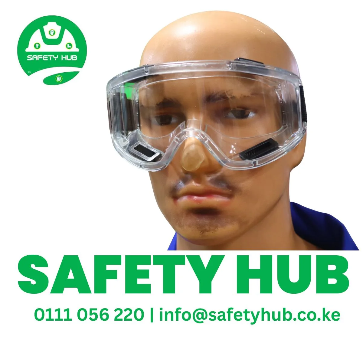 vaultex Safety goggles worn by a construction worker at work place