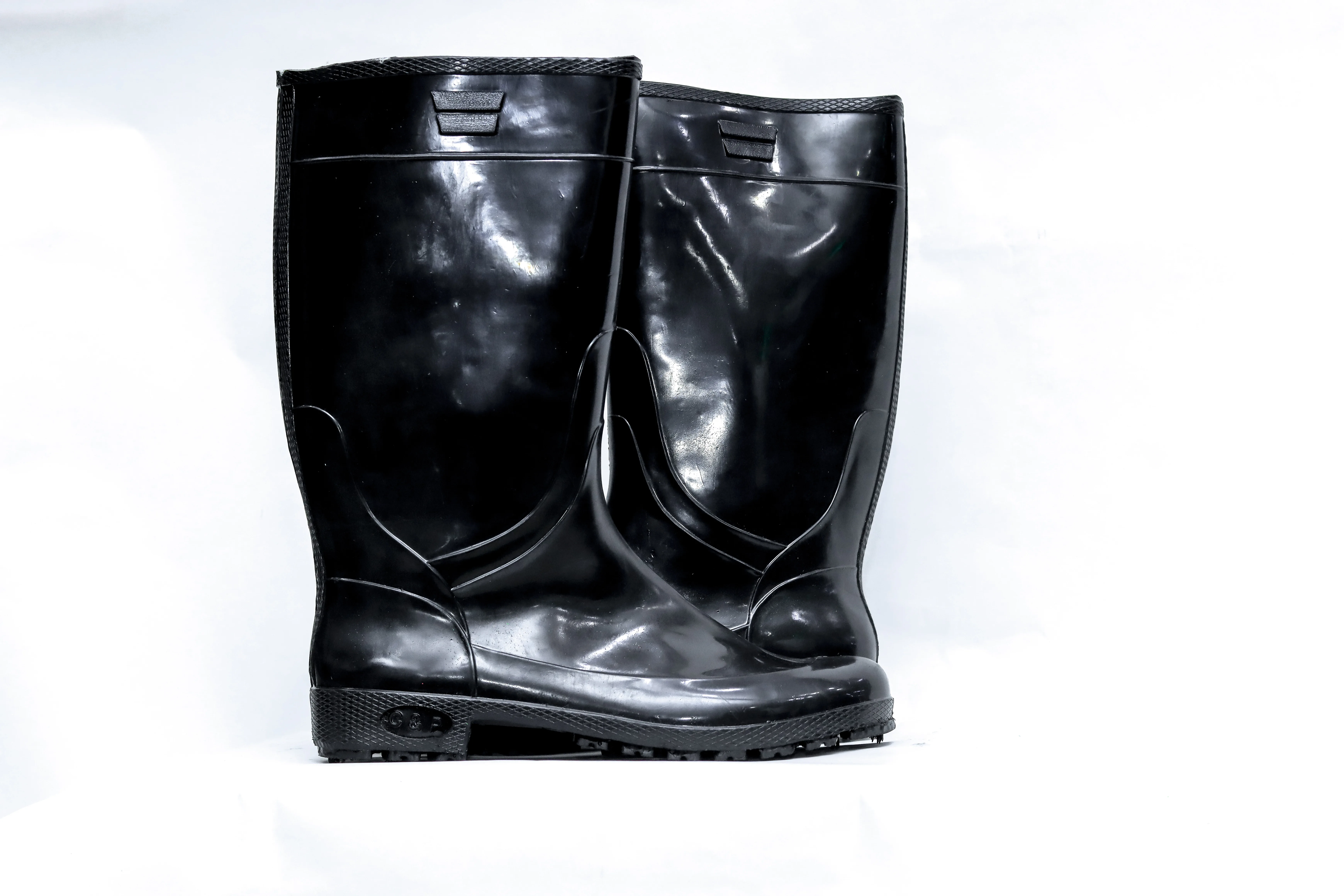 Black CP Rain Gumboots